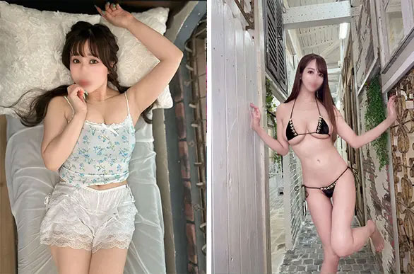 左:白夜 鮎川つばささん 右:川崎セレブ せりなさん