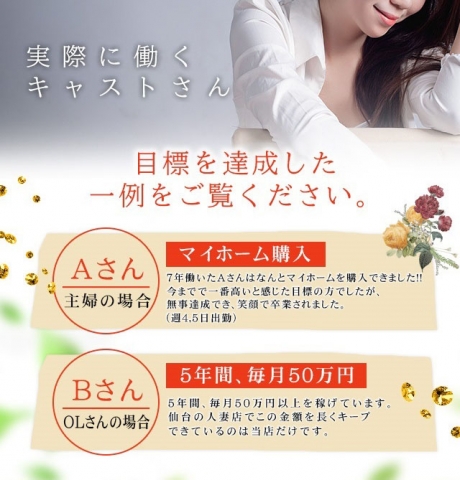 税理士さんを通して年間申告もしており安全なお店です。勿論、コンパニオンの税金はお店がお支払いをしておりますので危ない事もありません。(仙台人妻セレブリティー:仙台エリア/人妻デリヘル)