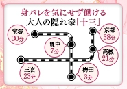 大阪の中心地に比べコインパーキングが安く、車での通勤も可能✨梅田から電車ですぐ！身バレしにくい稼げる隠れ家が十三店です✨
